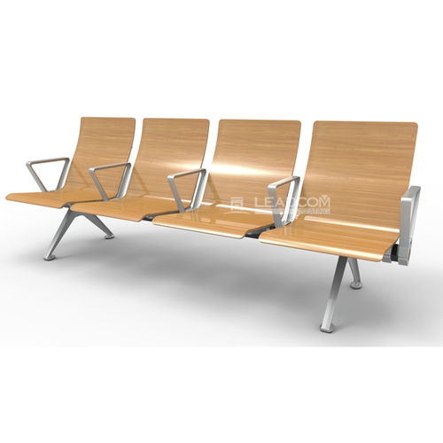 Кресла для залов ожидания для аэропорта - INFINITE LS-529MF - Leadcom Seating - 4 места / из металла / из дерева