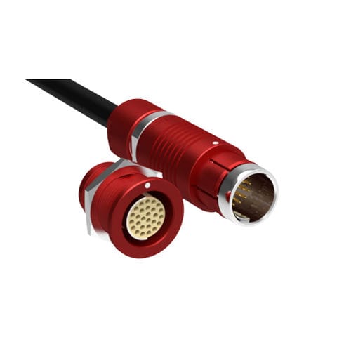 Коннектор для источника электропитания - Core Series AluLite™ - Fischer Connectors - для передачи данных / для летательного аппарата / для дрона