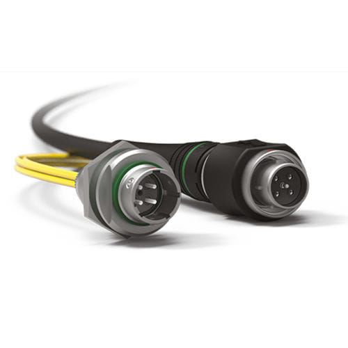 Гибридный коннектор - FiberOptic Series - Fischer Connectors - для летательного аппарата / для дрона / оптического волокна