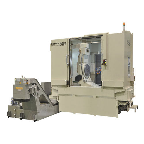 Обрабатывающий центр 5 осей - HU100-T - MITSUI SEIKI KOGYO CO., LTD - горизонтальный / для авиационно-космической промышленности / с подвижным столом
