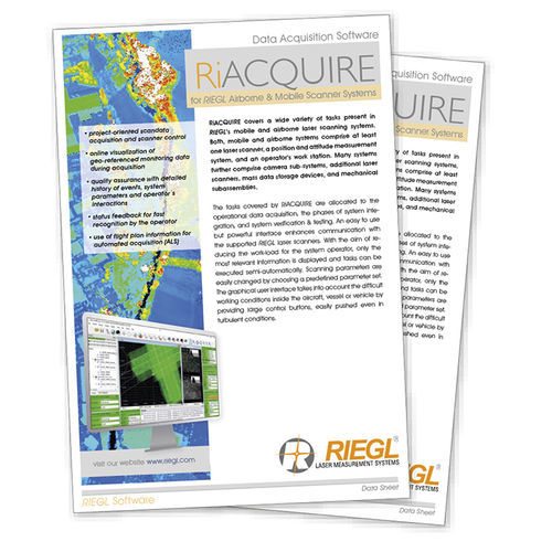 Программное обеспечение для управления - RiACQUIRE - RIEGL LASER MEASUREMENT SYSTEMS GMBH - качества / испытательное / для анализа