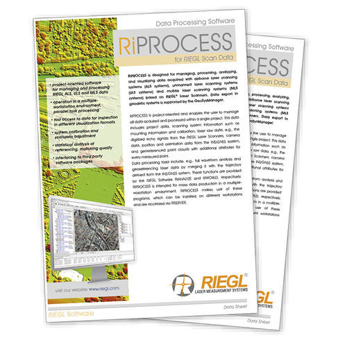 Программное обеспечение для управления - RiPROCESS - RIEGL LASER MEASUREMENT SYSTEMS GMBH - для контроля / для анализа / для сбора данных