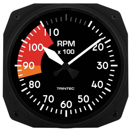 Настенные часы с авиационной тематикой - RPM-10 - TRINTEC - аналоговый / кварцевый / на аккумуляторе