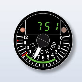 Индикатор для измерения температуры - H1850 Series - Howell Instruments  - аналоговый / цифровой / для двигателя