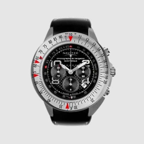 Наручные часы авиаторы - TCA black - Navitec  - хронограф / с двойным часовым поясом / замозаводной