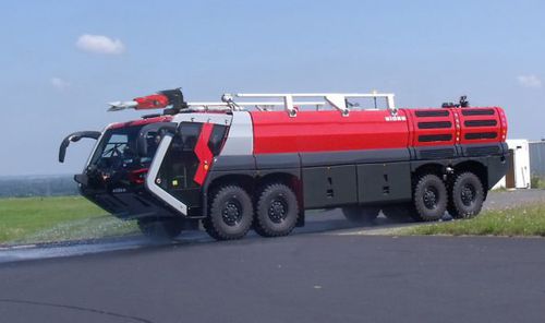 Пожарная машина для аэропорта - TITAN T52-1300 - Sides - экстренная помощь / с телескопической лестницей / 8x8