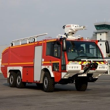 Пожарная машина для аэропорта - S3X - Sides - экстренная помощь / 6x6 / с телескопической лестницей