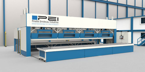 Термоформовочная машина для авиакосмического применения - HDF  - Pinette Emidecau Industries - для пластин / автоматическая / вакуумная