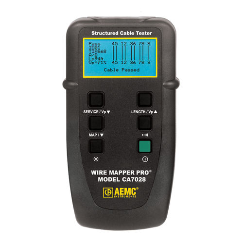 Тестер сетей - CA7028 - AEMC Instruments  - импеданса / для кабелей / воздухоплавательный
