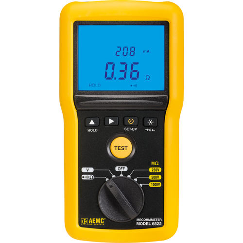 Переносной мегомметр - 6522  - AEMC Instruments  - для авиационной промышленности