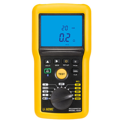 Переносной мегомметр - 6526 - AEMC Instruments  - для авиационной промышленности