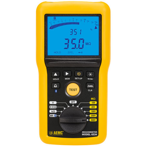 Переносной мегомметр - 6534 - AEMC Instruments  - для авиационной промышленности