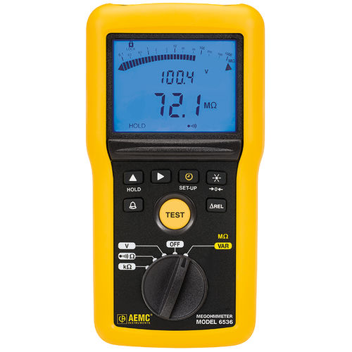 Переносной мегомметр - 6536 - AEMC Instruments  - для авиационной промышленности