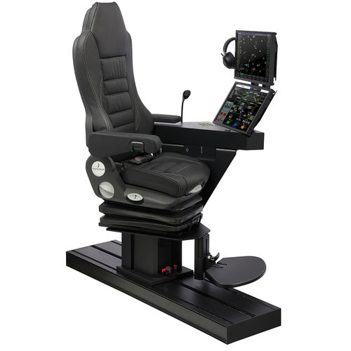 Сидение для авиатренажера - COMMAND XL - Cleemann Simulator Seats - для экипажа / со встроенным экраном / с подлокотниками