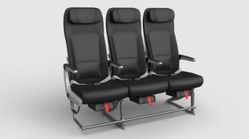 Сидение для салона самолета - VECTOR™ - TIMCO Aerosystems - для эконом-класса / с подлокотниками / со столом