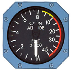 Аналоговый альтиметр - P/N 2M11C(KUB700)  - Avionix Corp. - в футах / для самолета