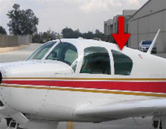 Смотровое отверстие для легкого самолета - CBA-234 - Cee Bailey's Aircraft Plastics - прокрашенная