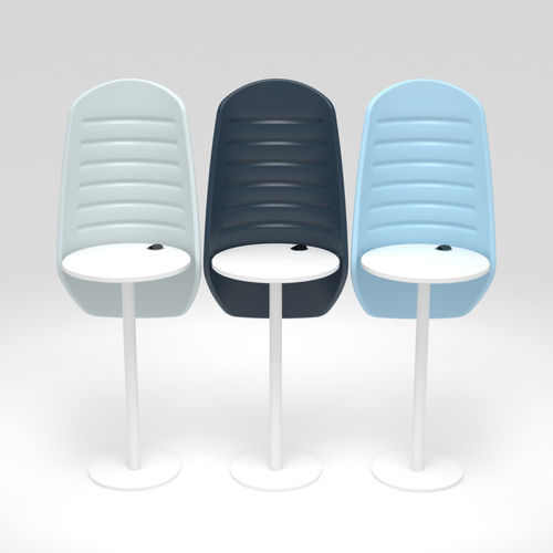 Стол для аэропорта - ERMES - Altek Italia Design Srl - из губки / из искусственной кожи / из стали