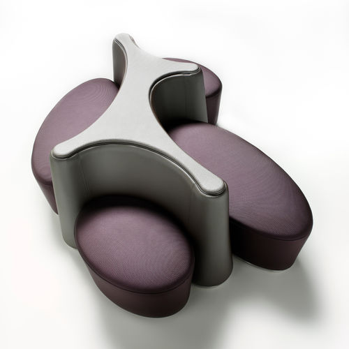 Модульный диван - DNA 4 - Altek Italia Design Srl - для аэропорта / из искусственной кожи / алюминий