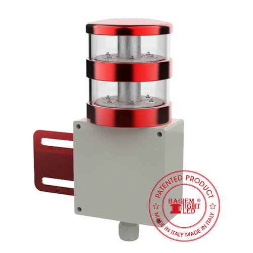 Фонарь для обозначения препятствий - BGL-L81ØD series - Baglem Srl - для аэропорта / LED / красный