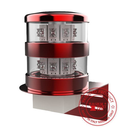 Фонарь препятствия - BGL-L865D series - Baglem Srl - для аэропорта / LED / белый