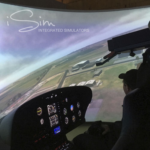 Симулятор полета на вертолете - AS350 - iSim Ltd - тренировочный / в форме кокпита