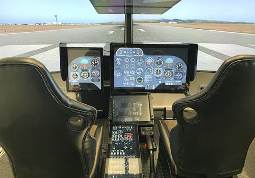 Симулятор полета - BK117 B2-D2 - iSim Ltd - тренировочный / в форме кокпита