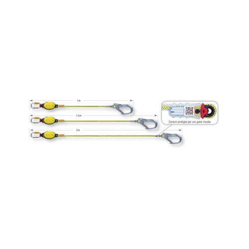 Страховочный строп с веревкой - DYNAPRO AIR HOOK - Beal Pro
