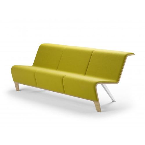 Скамейка для аэропорта - BACK Modular Seating - SELLEX - из металла / из дерева / из ткани