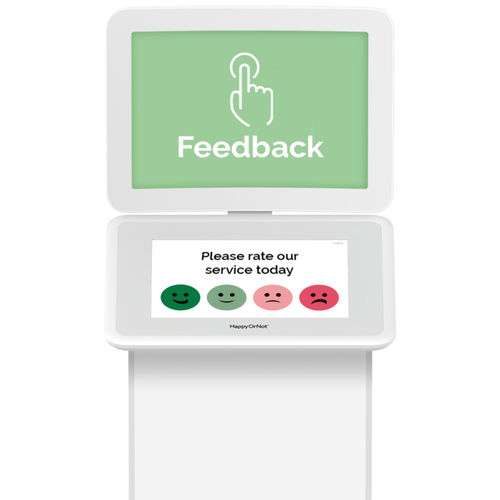 Система оценки качества обслуживания на стойке - Smiley Touch™ - HAPPYORNOT - настенная / напольная / для аэропорта