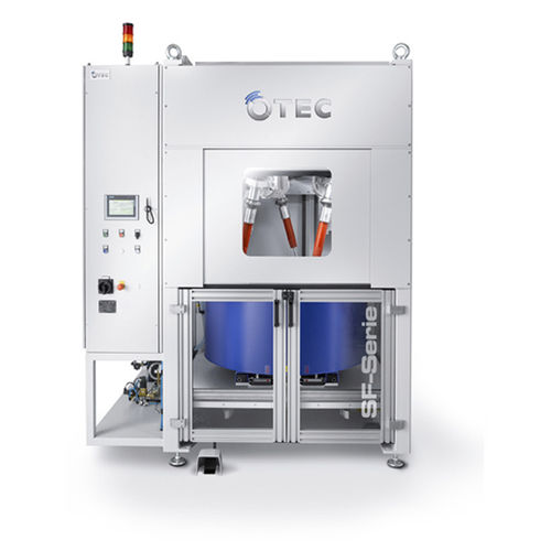 Виброгалтовочная машина с непрерывным режимом - SF MANUAL   - OTEC Präzisionsfinish GmbH - для галтовки / полировальный станок / углового стеллажа