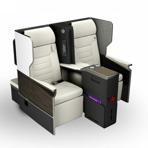 Сидение для салона самолета - AURA ENHANCED - Safran Seats - для бизнес-класса / с подлокотниками / со столом