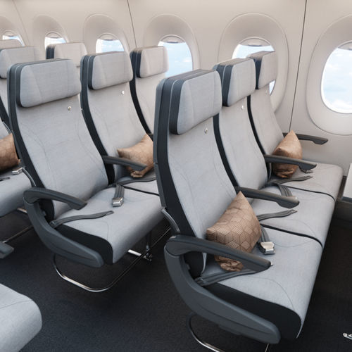 Сидение для салона самолета - Z400 - Safran Seats - для эконом-класса / с подлокотниками / со столом