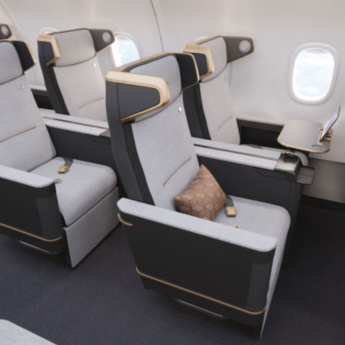 Сидение для салона самолета - Z600 - Safran Seats - для бизнес-класса / с подлокотниками / со столом