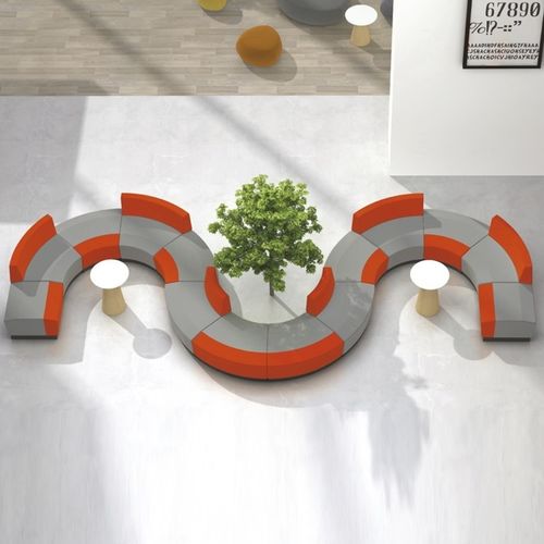 Диван для аэропорта - SJ5201 - Guangdong Oshujian Furniture Manufacturing Co., Lt - модульный / компактный / прямой