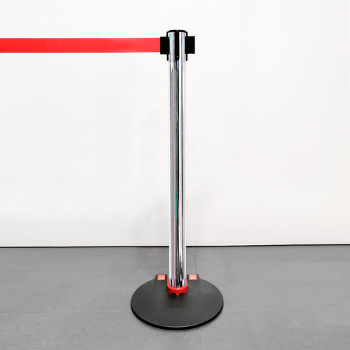 Столбик ограждения с ремнем - TENDIFLEX® WHEELED BASE - Flex - для аэропорта
