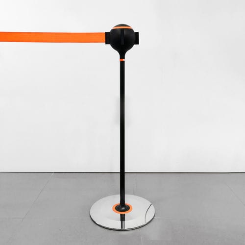 Столбик ограждения с ремнем - TENDIFLEX® SPHERE "CLAUDIA" - Flex - для аэропорта