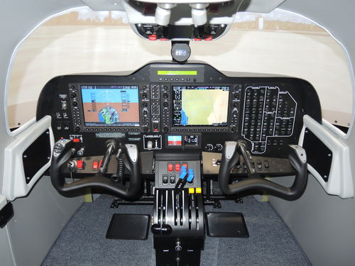 Симулятор полета - Tecnam P2006T P2010 - SoftekSim - тренировочный / в форме кокпита