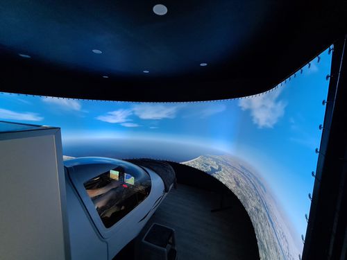 Симулятор полета - Diamond DA42 NG - SoftekSim - тренировочный / в форме кокпита / на неподвижном основании