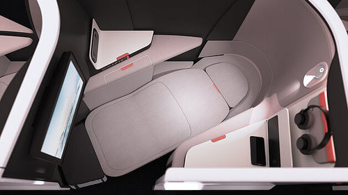 Сидение для салона самолета - Unum One - Unum Aircraft Seating - для бизнес-класса / с подлокотниками / со столом