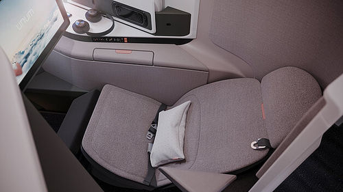 Сидение для салона самолета - Unum One SA - Unum Aircraft Seating - для бизнес-класса / с подлокотниками / со столом