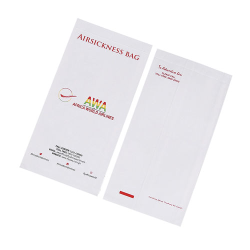 Пакет для рвотных масс для самолета - Africa world airlines - Shantou Luoyi Trading Co., LTD - из бумаги