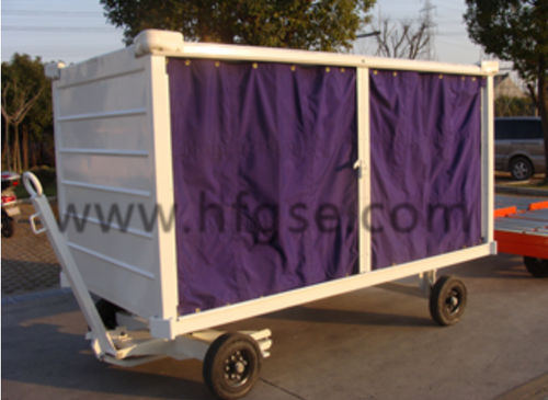 Багажная тележка для терминала аэропорта - Shanghai Hangfu Airdrome Equipment Co., Ltd. - 4-колесная / с брезентом / закрытая