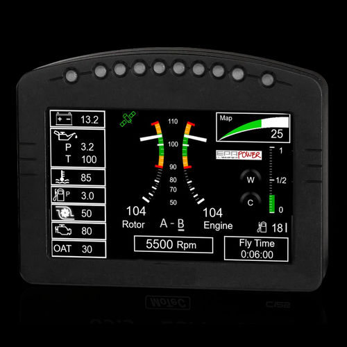 EFIS многофункциональный дисплей - SA-C12XEIS - EPAPOWER S.R.L. - для легкого самолета / для ULM / для вертолета