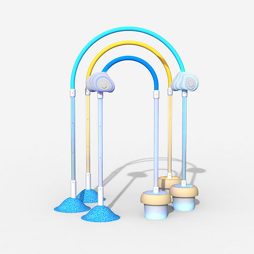 Игровая площадка для аэропорта - RAINBOW TWINKLE POLES - Play 9 Studios - для интерьера / из стали / из пластика