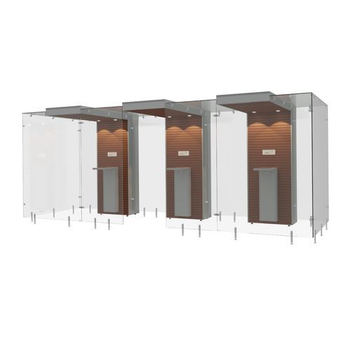 Кабина для курения для аэропорта - SMOKE SOLUTION 3SP200 - Longhi Air - для интерьера / модульная конструкция / МДФ