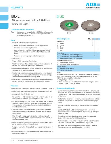 IUL-L LED In-pavement Utility & Heliport Perimeter Light