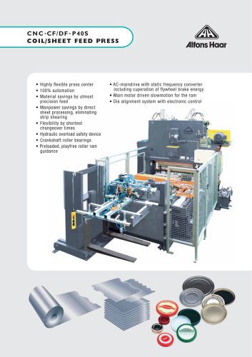 CNC - CF/DF - P405 COIL/SHEET FEED PRESS