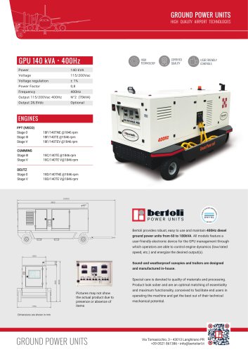 GROUND  POWER  UNITS 140 kVA