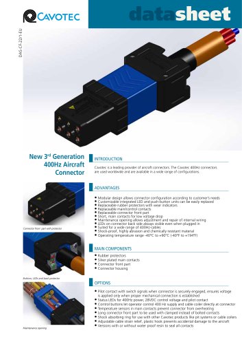 400Hz Aircraft Connector